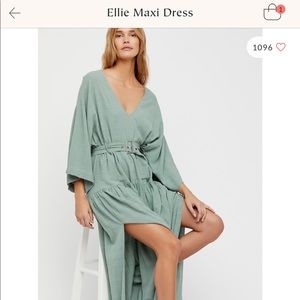 Free People Ellie Maxi Dress with belt